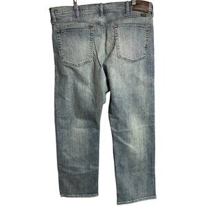 Wrangler Regular Fit Jeans Mens 36x29 Light Wash Blue Denim